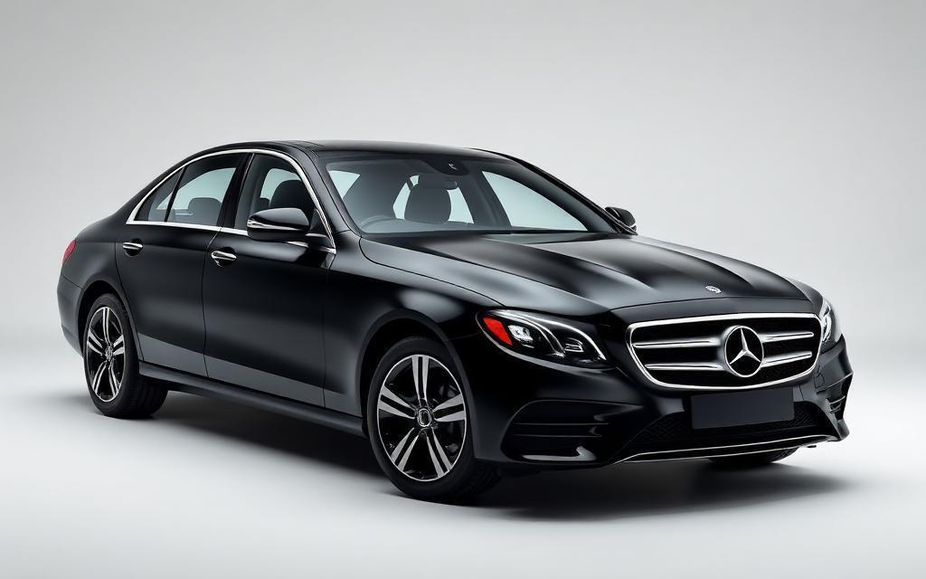 Black Executive E-Class available for London airport transfers